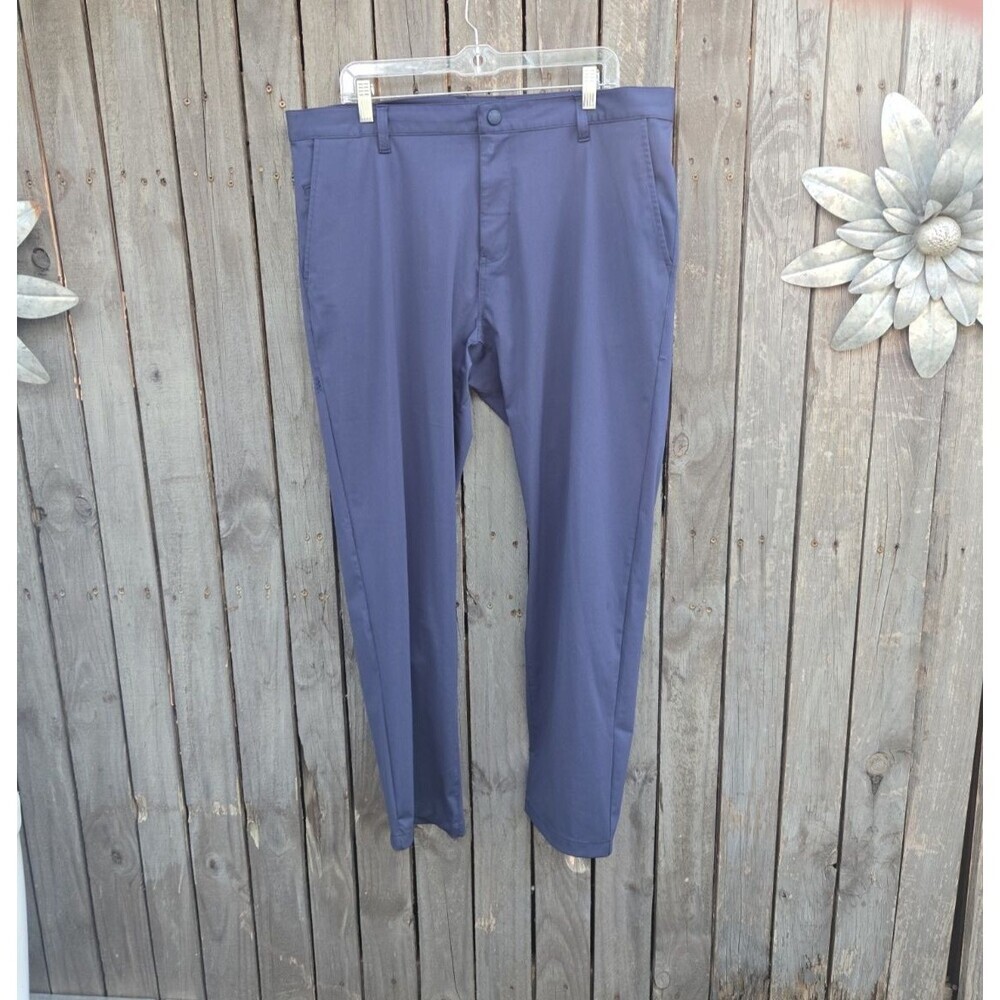 Rhone Men’s Performance Pants Size 38 Blue Gray Stretch Golf Dress Casual...